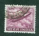Inde 1967 Y&T 226 oblitr Avion de chasse  Folland Gnat