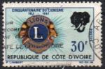 Cte d'Ivoire (Rp.) 1967-Cinquantenaire du Lionisme (Lions Intern'al)- YT 265 