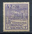 Timbre Allemagne Orientale Saxe  1946 Neuf **   N 24  Y&T  Train