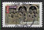 2010 FRANCE Adhsif 466 oblitr, cachet rond, Conques