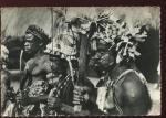 CPM Afrique typique Folklore Guerriers en tenue de fte