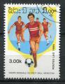 Timbre LAOS Rpublique 1986  Obl   N 695  Y&T Coupe du Monde Football