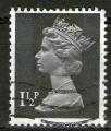 **   ANGLETERRE    1 1/2 p  1971  YT-607  " Reine Elizabeth II "  (o)   **