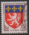 1181 - Armoiries de Lyon - oblitr - anne 1958