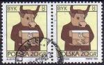 Pologne/Poland 1996 - Signe du taureau, paire - YT 3398 