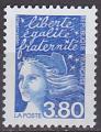 Timbre neuf ** n 3093(Yvert) France 1997 - Marianne du 14 juillet 3,80 F bleu