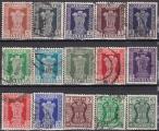 INDE petit lot de15 timbres de sevice des annes 50 oblitrs ( 2ct le timbre!)