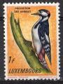 Luxembourg 1961; Y&T n 595; 1F, faune, oiseau, pic-peiche