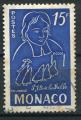 Timbre de MONACO  1954 Obl  N 404  Y&T  