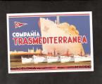 CPM repro ancienne publicit Espagne : Compania Trasmediterranea ( paquebot )