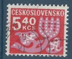 Tchcoslovaquie - Taxe YT 102 - fleur stylise