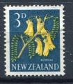 Timbre NOUVELLE ZELANDE 1960 - 67  Obl   N 387   Y&T   Fleurs