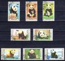 Mongolie 1990 Animaux Pandas (68) Yvert n 1765  1772 oblitr