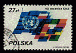 Pologne 1985 - YT 2815 - oblitr - 40 anniversaire Nations Unies