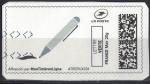 France vignette Mon timbre en ligne stylo noir et blanc sur fragment SU