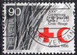 SUISSE N 1259 o Y&T 1986 25e confrence internationale de la croix rouge