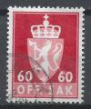 NORVEGE - 1955/76 - Yt SERVICE n 81 - Ob - Armoirie 60s rouge