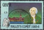 Ghana 1987 Oblitr Used Halley's Comet Mikhail Lomonosov