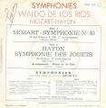 SP 45 RPM (7")  Waldo de Los Rios  "  Mozart Symphonie N 40  "