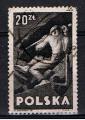 Pologne / 1947 / Renaissance nationale / Mineur / YT n 507 oblitr