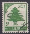 1955 LIBAN obl 121 dent courte