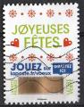 France 2018; Y&T n aa1650; LV 20g, cerfs, timbre de voeux  gratter