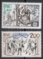 FRANCE N 2138 et 2139 ** Y&T 1981 EUROPA Folklore