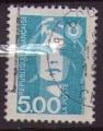 2625 - Marianne du bicentenaire 5,00 bleu vert - Oblitr - anne 1990    
