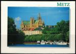 France Carte Postale crite Metz Cathdrale Saint Etienne vue du Plan d'Eau