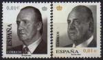 Espagne 2002 & 2008 - Juan-Carlos, 0.01, 2 Emis. diffrentes - YT 3424 & 3984 *