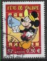 2004 FRANCE 3641 oblitr, cachet rond, Mickey