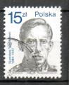Pologne Yvert N2937 Oblitr 1987 S.S WIECKOWSKI, Medecin et historien