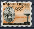 Timbre Rpuplique d'HAITI  1960  Obl    N 447  Y&T   JO de Rome 1960