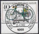 Berlin Poste Obl Yv:621/624 Bord de feuille TB cachet à date