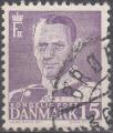DANEMARK - 1948/53 - Yt n 316 - Ob - Roi Frdrik IX 15o violet ; king