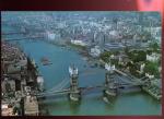 CPM non crite LONDON Aerial View of Tower Bridge and the City