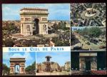 CPM 75 PARIS Multi vues Arc de Triomphe Champs Elyses et la Concorde
