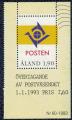Aland Iles 1993 neuf avec gomme Administration Postale Indpendante