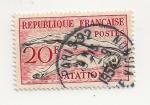 Rpublique Franaise Postes 20F Natation timbre-poste