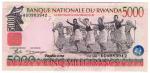 **   RWANDA     5000  francs   1998   p-28a    UNC   **