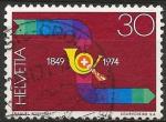 Suisse 1974 - YT 967 ( 125 anniversaire de la Poste Fdrale ) Ob 