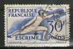 **  FRANCE   30 F  1953  YT-962   " Escrime "  (0)  **