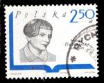 Pologne Yvert N1834 Oblitr 1969 Maria DABROWSKA crivaine