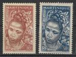 Martinique  - 1947 - YT n 226/7 (*)  nsg