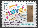 FRANCE - 2017 - Yt n A1498 - Ob - Timbres de vux ; Love