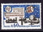 FR34 - Yvert n 1451** - 1965 - Pleumeur Bodou.Centenaire de l'U. I.T. 1865-1965