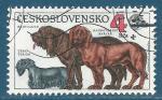 Tchcoslovaquie N2857 Chiens - Terrier tchque, limier, hanovrien oblitr