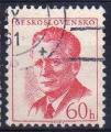 Tchcoslovaquie 1958 - Prsident Antonin Novotny, 60h - YT 966 