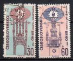 TCHECOSLOVAQUIE N 1288 et 1289 o Y&T 1963Foire internationale de Brno
