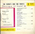 EP 45 RPM (7")  The Mama's and The Papa's  "  Monday monday  "